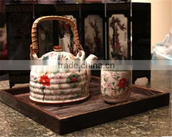Burn Wooden Tray for Fruit,large Fruits Tray,storage Burn Wooden Tray photo-3