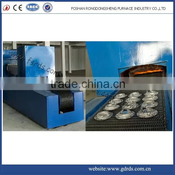 continuous mesh belt gas controlled atmosphere heat treatment process brazing furnace