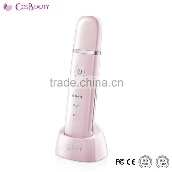 CosBeauty CB-025 High Freqnency Anti Aging Home Use Facial Exfoliator Ultrasonic Derma Skin Scrubber