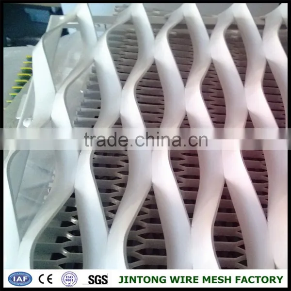 White Plastic Vinyl Coated Expanded Metal/expanded Mesh photo-2