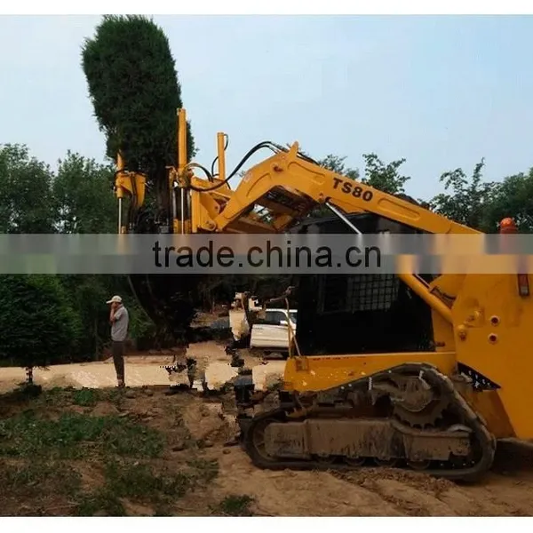 Hot Sale Hydraulic Tree Spade Tree Transplanter Tree Digger Tree Mower Matched Skid Steer Loader Wheel Loader Excavator Tractor photo-4