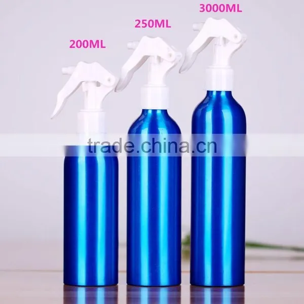 2017 Wholesale 30ml-500ml Blue Aluminum Perfume Bottle Trigger Spray Aluminum Bottle for Cosmetic Packaging photo-4