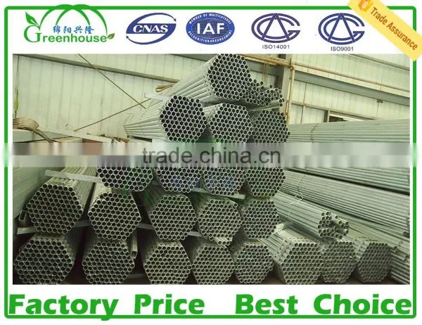 China Supplier Galvanized Round Steel Pipe For Greenhouse Frame photo-2