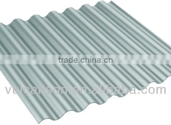 Taiwan Made Opaque Silver Polycarbonate Corrugated ROMA Sheet (Ti-Lite Metallic Silver ROMA) photo-2