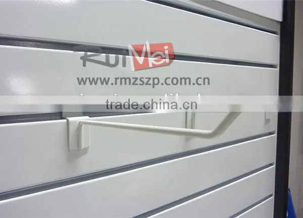 Flooring Portable Metal Supermarket Display Stand Slatwall Display photo-2