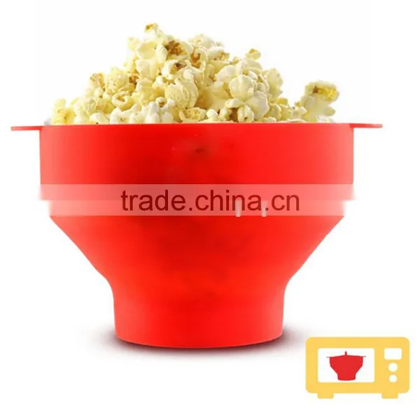 Foldable Silicone Popcorn Maker Microwave Popcorn With Lid photo-4