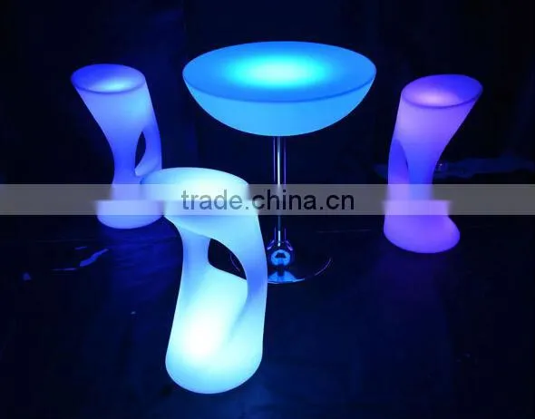 60CM LED Remote Halfmoon Table/ Hot Sell LED Rechargeable Halfmoon Coffee Table/LED Outdoor Lawn Halfmoon Cocktail Table photo-5