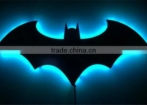 Bat Lamp Mirror Lamp Batman Mirror Lamp With Remote Control Colorful KTV Corridor Background Wall Lamp photo-5