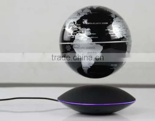 Magnetic Floating Levitation Globe Unique Maglev Globe Silver Color photo-5