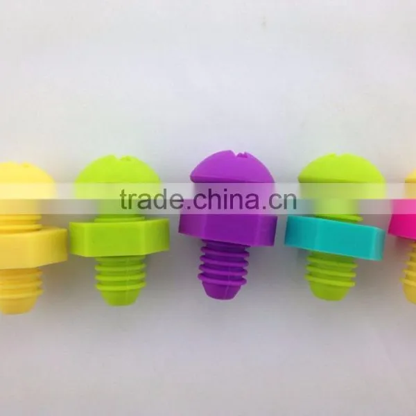 Custom Silicon Rubber Wine Bottle Caps Keeping Wine Fresh photo-2