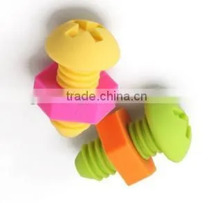 FDA LFGB Food Grade Standard Silicone Rubber Wine Bottle Stopper photo-3