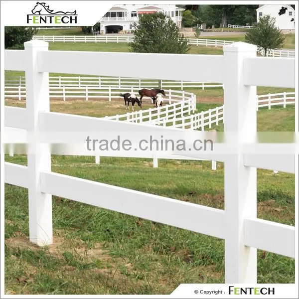 UV Resistant Vinyl Plastic PVC Horse Fence photo-2