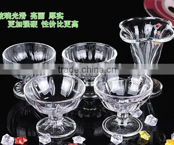 Cold Drink Milkshake Ice Cream Glass Cup or Bowl With Stand photo-3