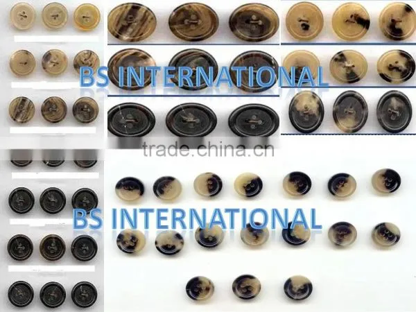 Buffalo Horn Bone Button Blanks photo-4