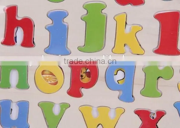 Colorful Wooden Alphabet Puzzle photo-2