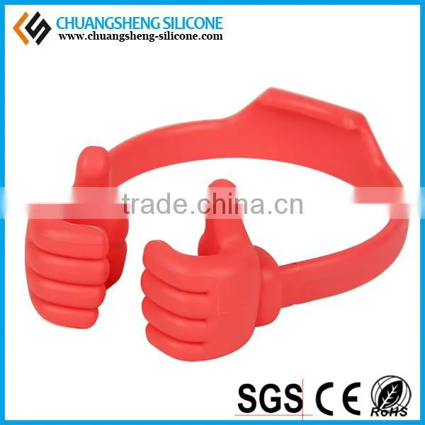Factory Price Free Sample Charge Silicone Thumb Shape Wathing Movie Holders photo-4