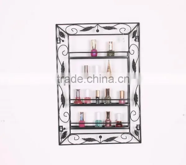 New Product Floor Standing Display Shelf Metal Nail Polish Rack photo-3