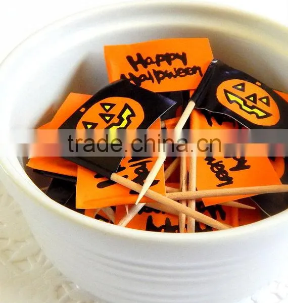 Halloween Custom Party Cupcake Flags Toothpick photo-3