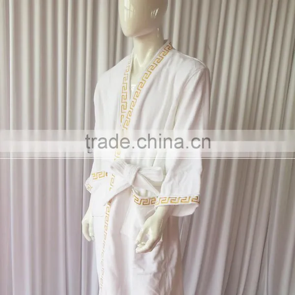 Wihte With Embroidery Autumn And Winter Design Fashion Family Robes Shower Homewear Coral Fleece photo-6