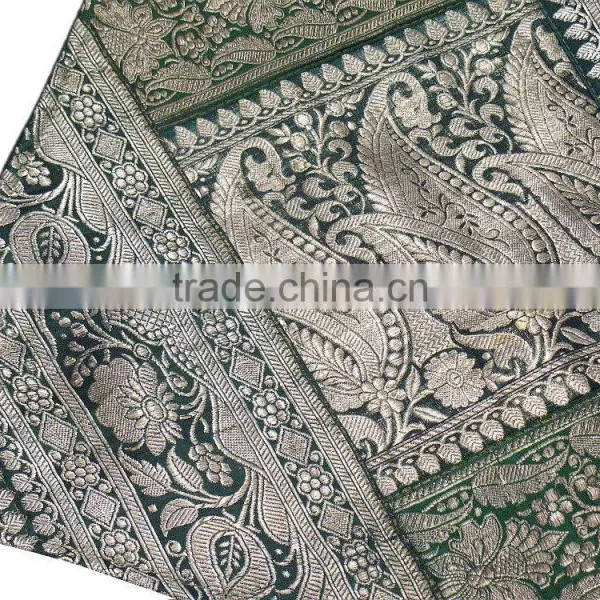 Sari Decorator Ethnic Pillows Vintage Brocade India Designer Cushion Covers photo-2