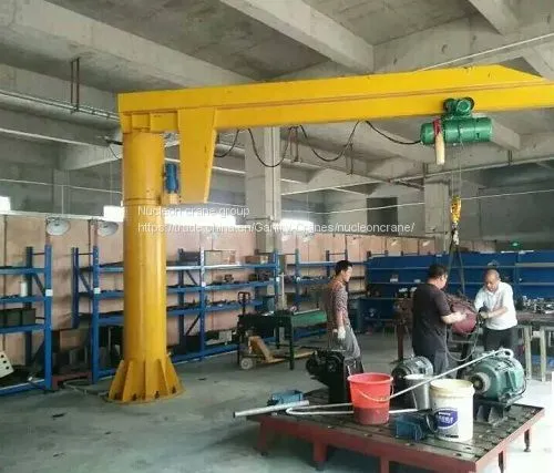Widely Used Derricking Jib Crane With Swivel Facility up to 360 Degree photo-3