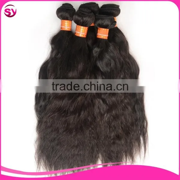 Full Cuticle One Donor Fast Delivery Unprocessed Black Long Human Hair Angels Hair Weave photo-2