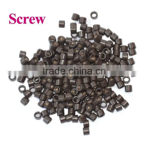 High Quality Aluminum Silicone Micro Bead, Srew Inside Micro Beads, Cheap Nano Ring Hair Extensions photo-3