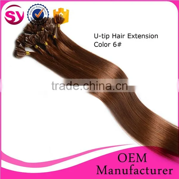 Xuchang Hair Factory Wholesale Price Remy U Tip Keratin Human Hair Extension, 100 Human Hair Extension Wholesale In The Stock photo-3