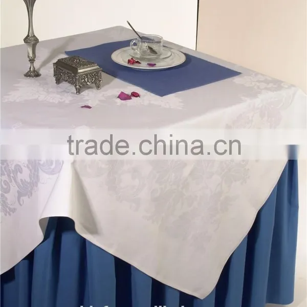 Hotel White Banquet Wedding Cotton Table Cloth photo-2