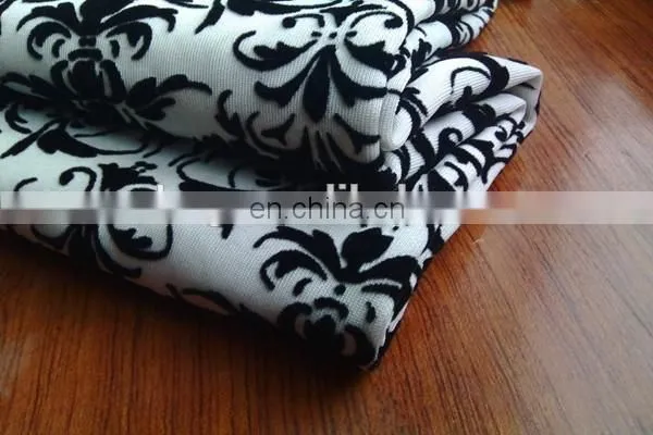 Winfar Textile Wholesale Flock Printing,Scuba Printing Flocking Fabric photo-3