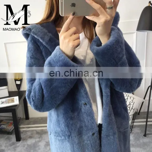 Latest Design Double Face Lamb Skin Female Leather Jacket photo-5