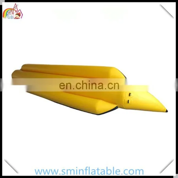 Customized Pvc Floating Inflatable Banana Boat , Inflatable Banana Flying Fish, Inflatable Surfing Floating Boat for Water Game photo-3