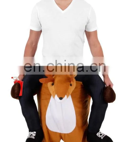 Funny Piggyback Ride On Costume Pick Me Up Reindeer Costume photo-2