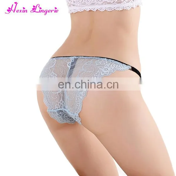 Wholesale Water Bule Low Waist V String Transgender Underwear Panties photo-3