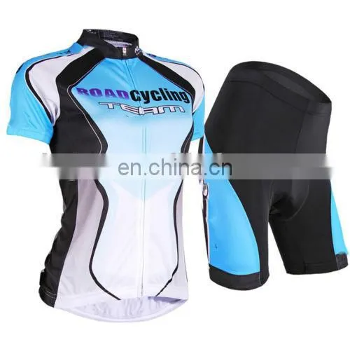 Women Cycling Short Sleeve Jersey Shorts Set Bicycle Sportswear Clothing
