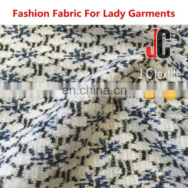 B2794 JC Shaoxing T/R Span Lurex JQD Fabric Knit Jacquard photo-3