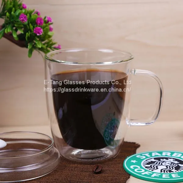 2018 China Wholesale Cheap Double Wall Glass Cup With Handle Ins Popularity Cup For Coffee Milk Juice Mug photo-5