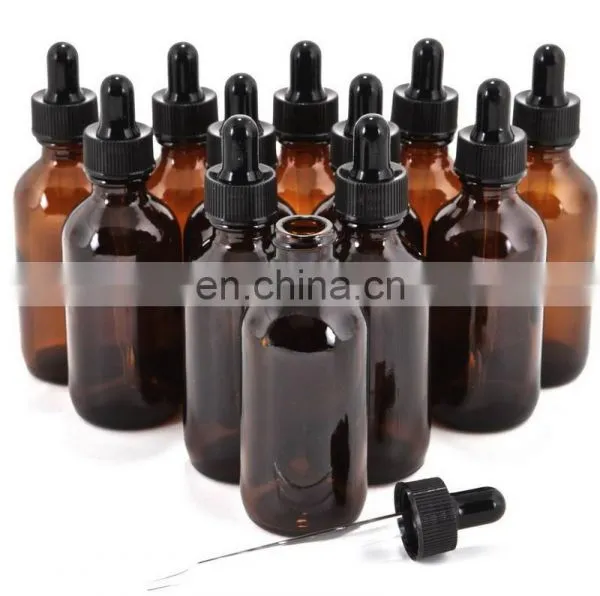 1oz Amber Glass Bottles for Essential Oils With Glass Eye Dropper photo-4