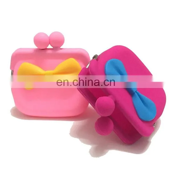 Kisslock Lady Fashion Coin Purse Customized Women Silicone Change Purse Wallet photo-3