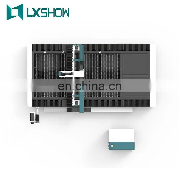 2021 LXSHOW 500w 700w 750w 1000W Raycus / IPG 1530 Cnc Fiber Laser Cutter Machine for Stainless Steel Sheet Metal Cutting photo-4