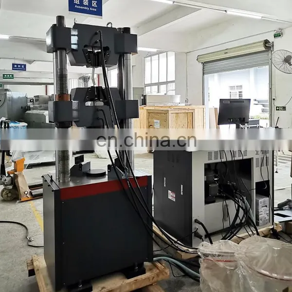 Customized Laptop 100ton 200ton 600kn Electronic Universal Tensile Testing Machine Tension Clamps photo-2