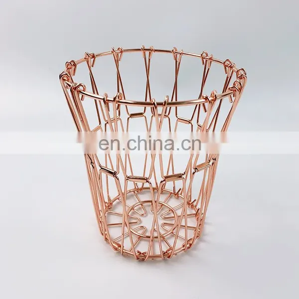 Mini Foldable Basket Collapsible Home Kitchen Counter Top Decor Metal Fruit Basket Stand Bowl Storage photo-3