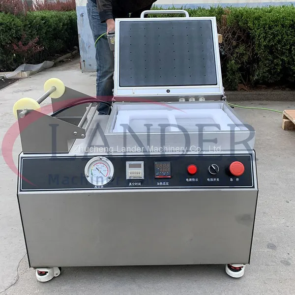 Small Tabletop Vacuum Skin Packaging Machine LSP350 photo-4