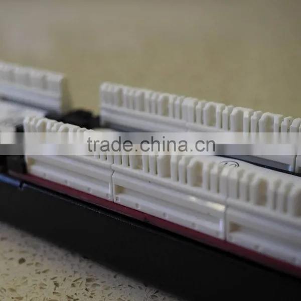 Good Price CAT6 UTP 24 Port Patch Panel With Cable Manager photo-3