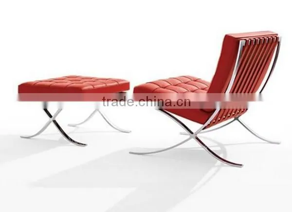 Barcelona Chair With Foot Stool American Style Furniture Quality Choice photo-2