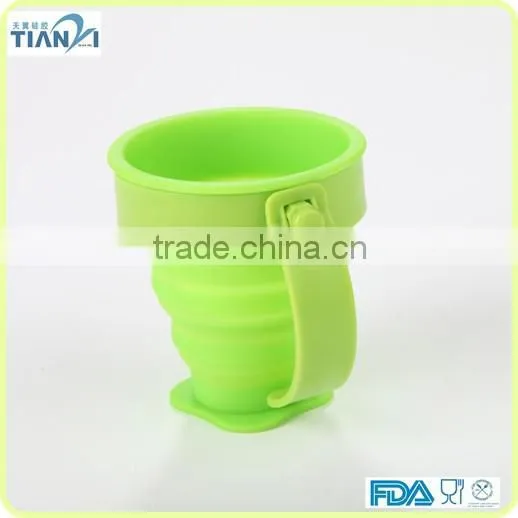Fashionable BPA Free Non-toxic Silicone Collapsible Foldable Flexible Cup