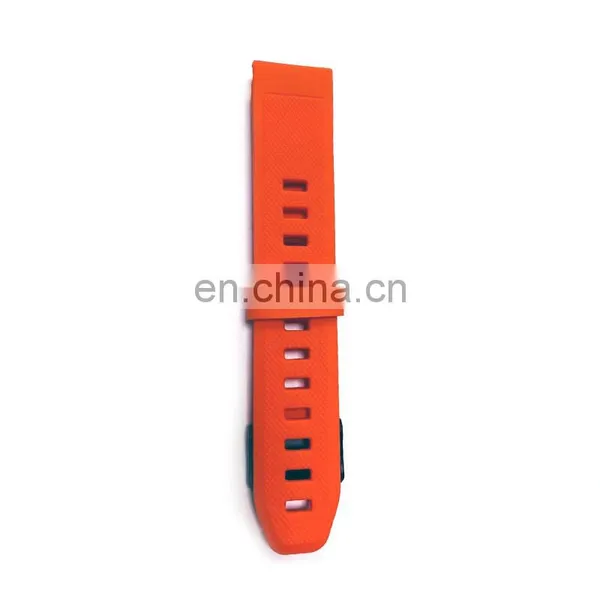 Quick Release Soft Rubber Red Color Silicone Sport Strap Replacement Watch Band for Smart Watch photo-2
