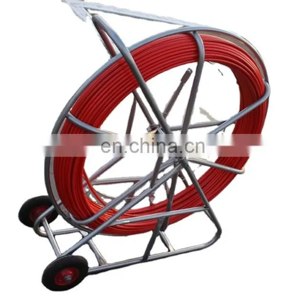 Tracable Fiberglass Rodding Cane 8mm*300m Conduit Snake Rod High Tensile Frp Duct Rodder photo-2