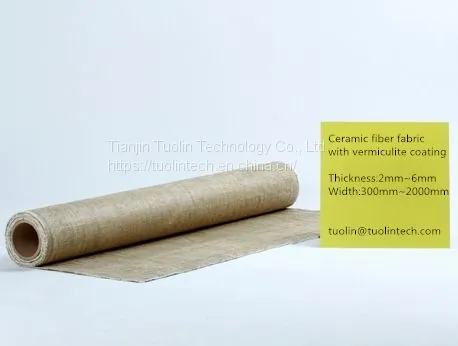 Ceramic Fiber Fabric With Vermiculite Coating photo-2