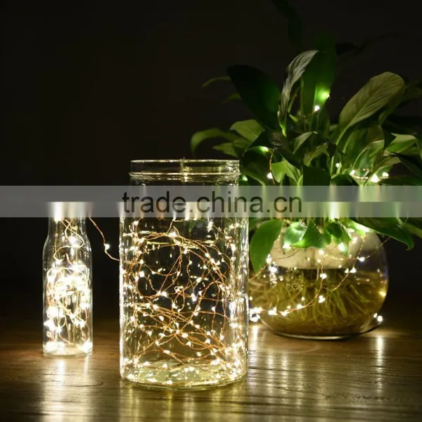 Outdoor Solar Powered LED String Lights Waterproof Copper Wire Lights for Garden Party 800mA Capacity photo-4
